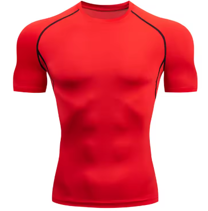 Camiseta Classic Fit Fitness camiseta ajustada de manga corta Entrenamiento Camisetas para correr Gimnasio Ropa deportiva Secado rápido Rashgard