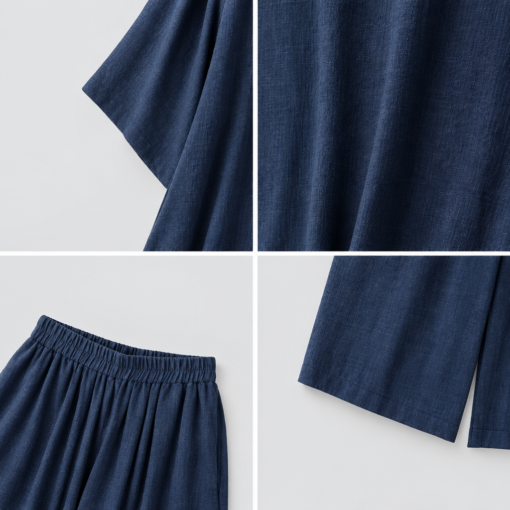 Conjunto Casual para Hombre de Camiseta Amplia y Pantalón ,Conjuntos a juego para hombres