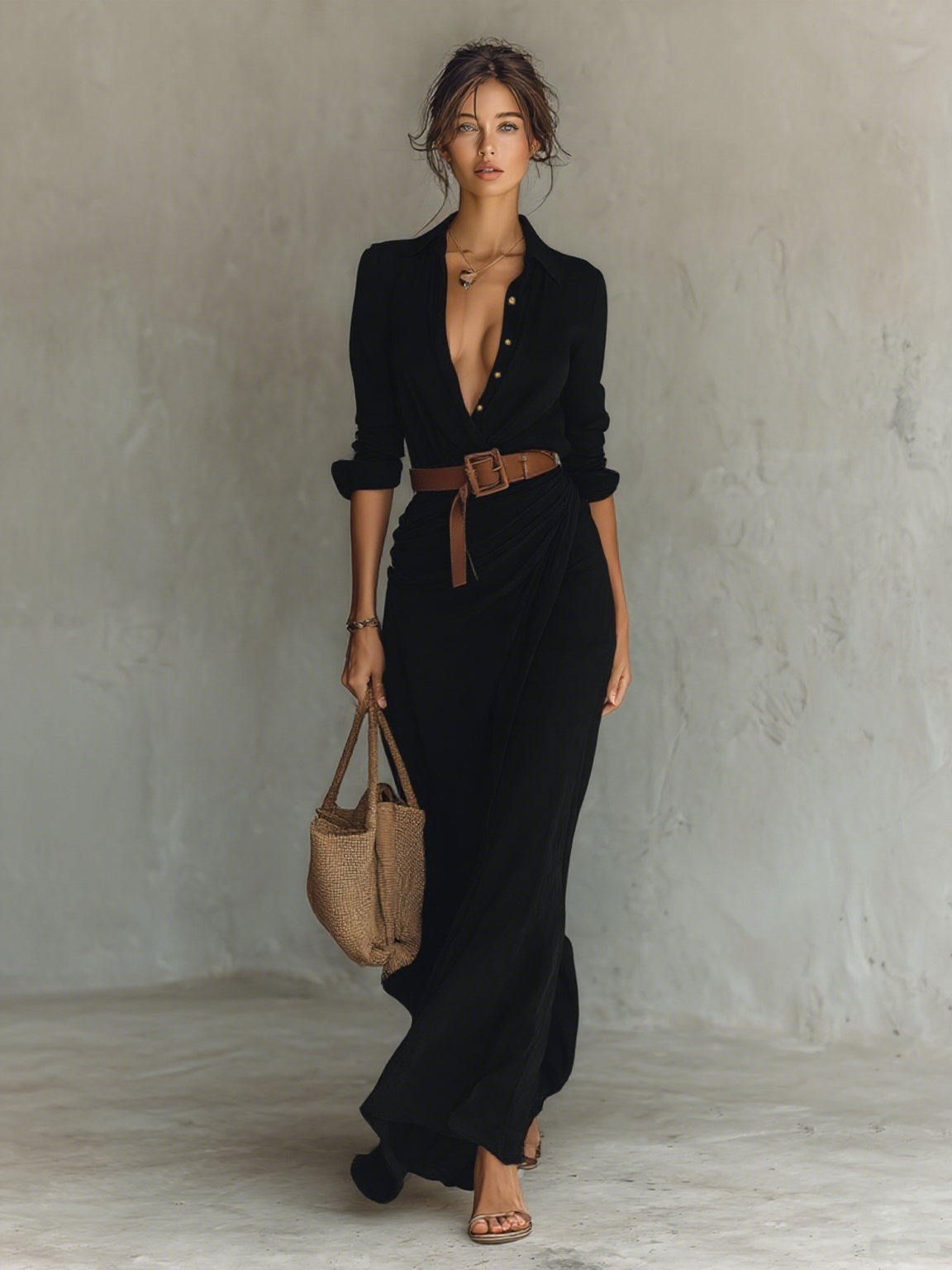 Victoire | Vestido largo relajado