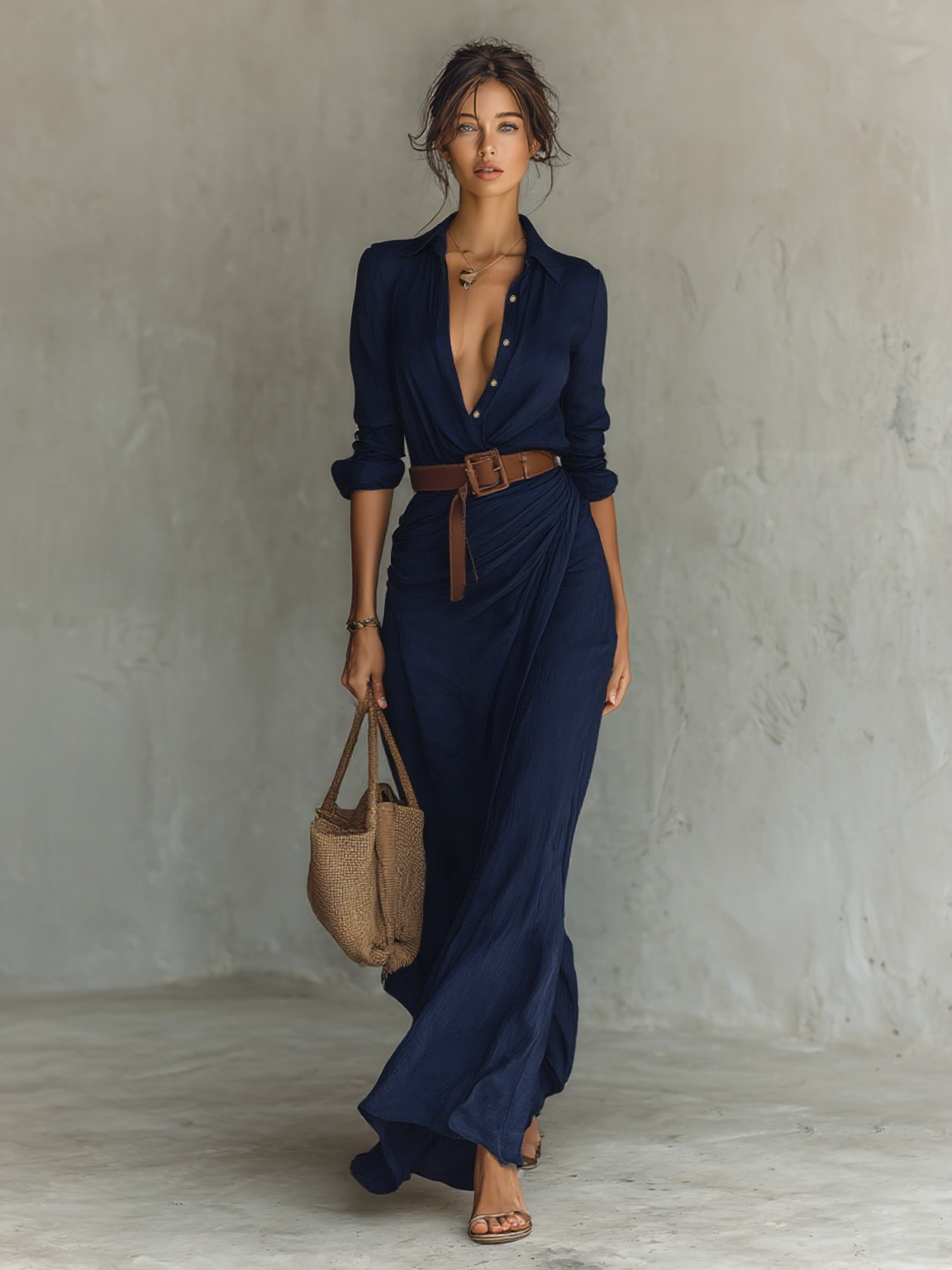 Victoire | Vestido largo relajado