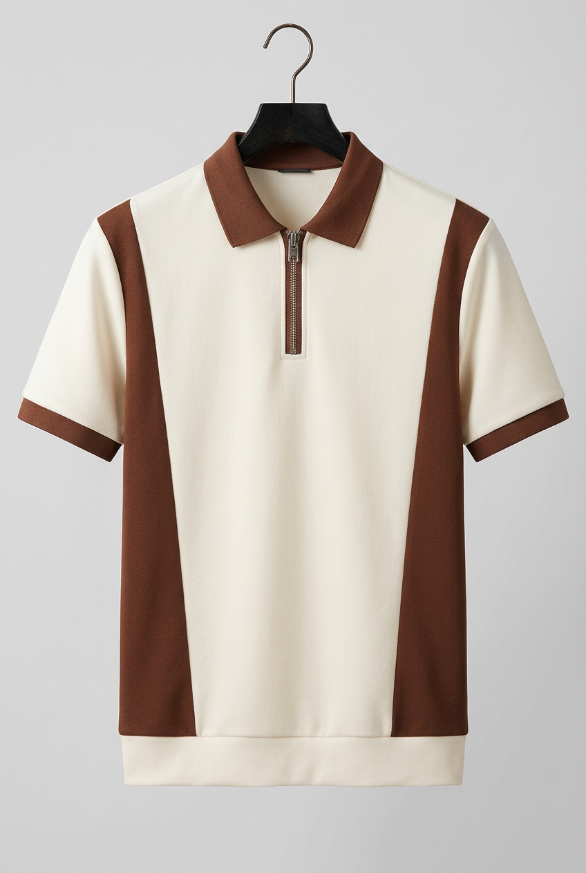Camisa europea de moda para hombre Manga corta de verano Casual con cuello abatible Business Casual Poliéster transpirable