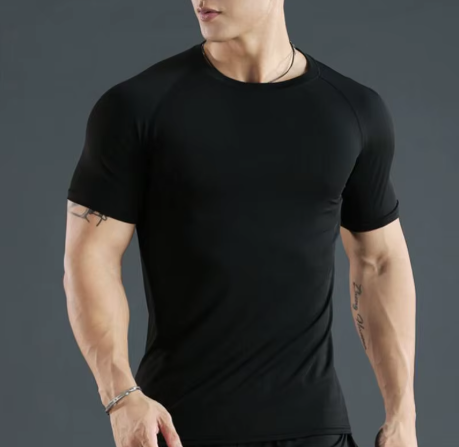 Camiseta Classic Fit Fitness camiseta ajustada de manga corta Entrenamiento Camisetas para correr Gimnasio Ropa deportiva Secado rápido Rashgard