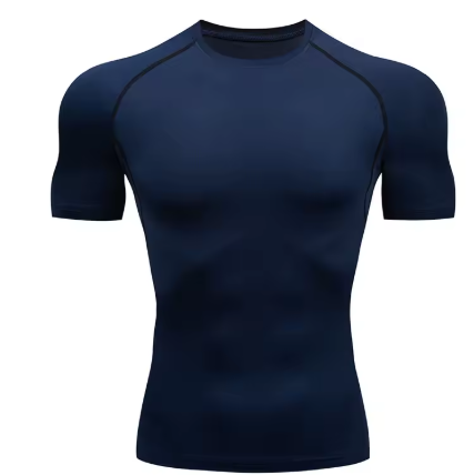 Camiseta Classic Fit Fitness camiseta ajustada de manga corta Entrenamiento Camisetas para correr Gimnasio Ropa deportiva Secado rápido Rashgard