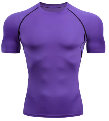 Camiseta Classic Fit Fitness camiseta ajustada de manga corta Entrenamiento Camisetas para correr Gimnasio Ropa deportiva Secado rápido Rashgard