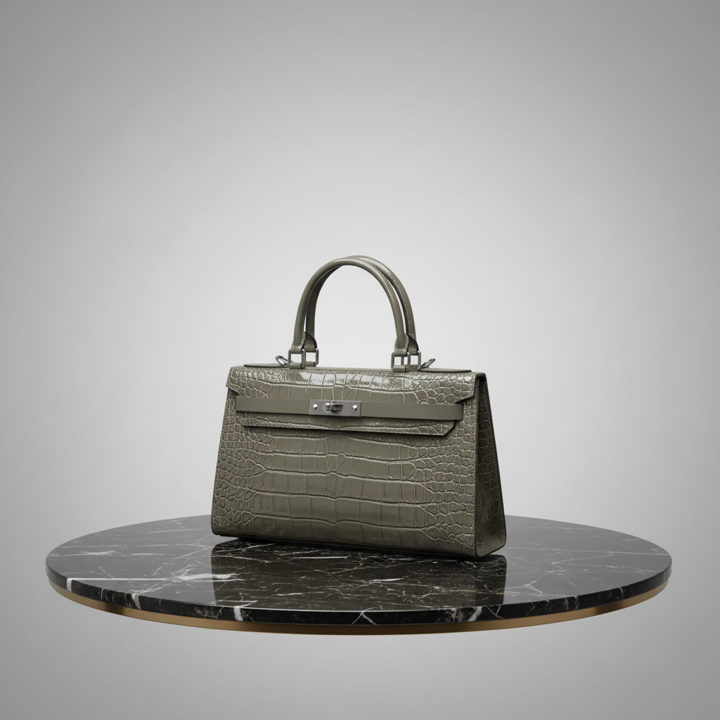 Bolso Sofia Croco  de mano con estampado de cocodrilo para mujer Oblique Straddle