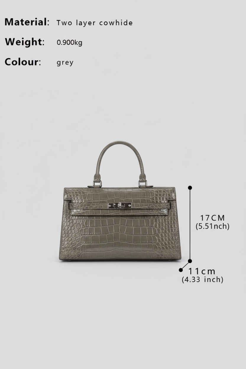 Bolso Sofia Croco  de mano con estampado de cocodrilo para mujer Oblique Straddle