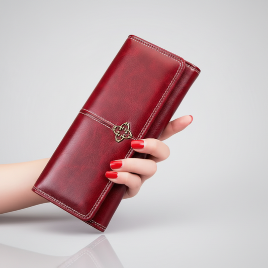 Cartera Bella Rosa ,Moda cartera femenina Diseñador de lujo para mujeres, porta tarjetas Carteras con bolsillo zip