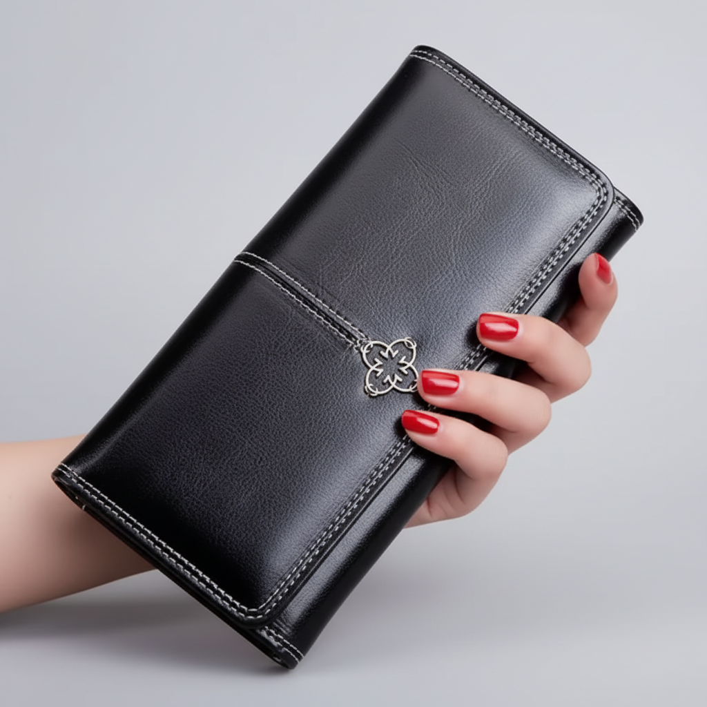 Cartera Bella Rosa ,Moda cartera femenina Diseñador de lujo para mujeres, porta tarjetas Carteras con bolsillo zip