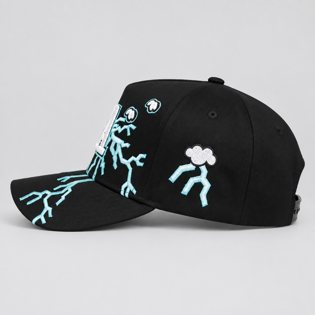 Gorras LA Thunder de béisbol con bordado unisex en Los Ángeles Con relámpagos Sombreros de Primavera Otoño Outdoor Casual Ajustables Protector Solar Gorra Deportiva