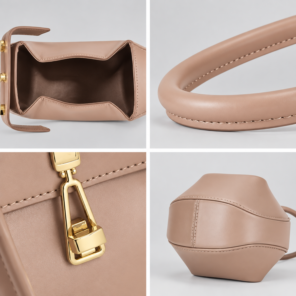 Bolso Escultural Eloise Pequeña Bolsa de Empanadillas de Cuero Genuino para mujeres Elegante bolso de nube de vaca Bolsos para fiestas de noche Bolsos de lujo