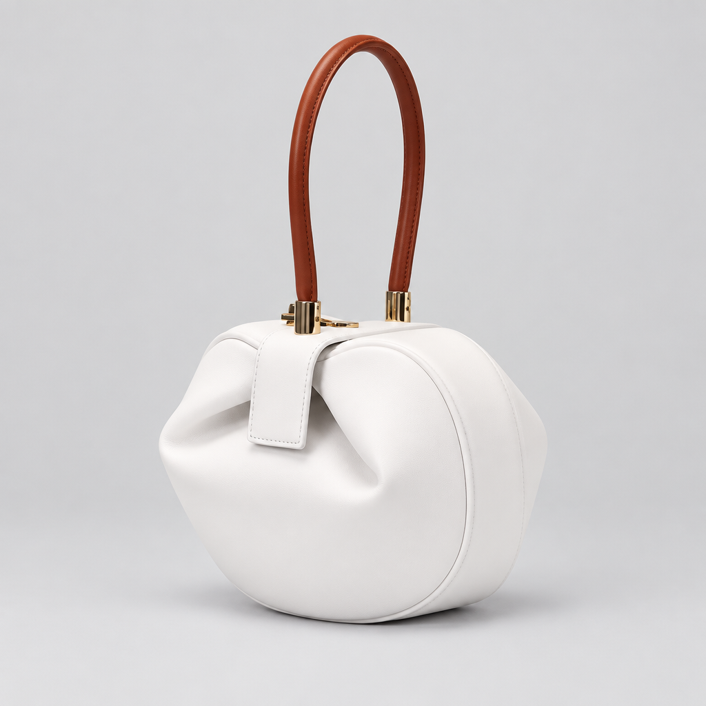 Bolso Escultural Eloise Pequeña Bolsa de Empanadillas de Cuero Genuino para mujeres Elegante bolso de nube de vaca Bolsos para fiestas de noche Bolsos de lujo