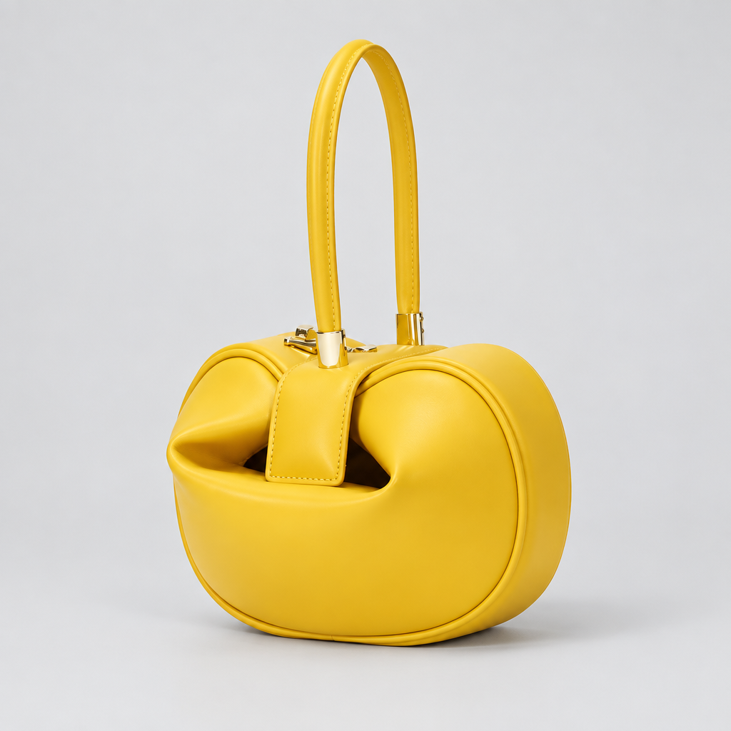 Bolso Escultural Eloise Pequeña Bolsa de Empanadillas de Cuero Genuino para mujeres Elegante bolso de nube de vaca Bolsos para fiestas de noche Bolsos de lujo