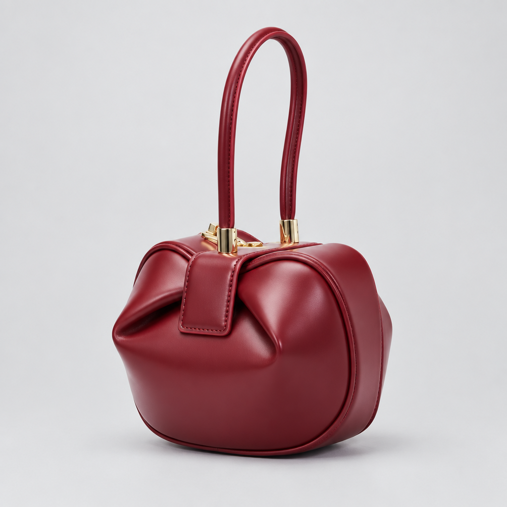 Bolso Escultural Eloise Pequeña Bolsa de Empanadillas de Cuero Genuino para mujeres Elegante bolso de nube de vaca Bolsos para fiestas de noche Bolsos de lujo