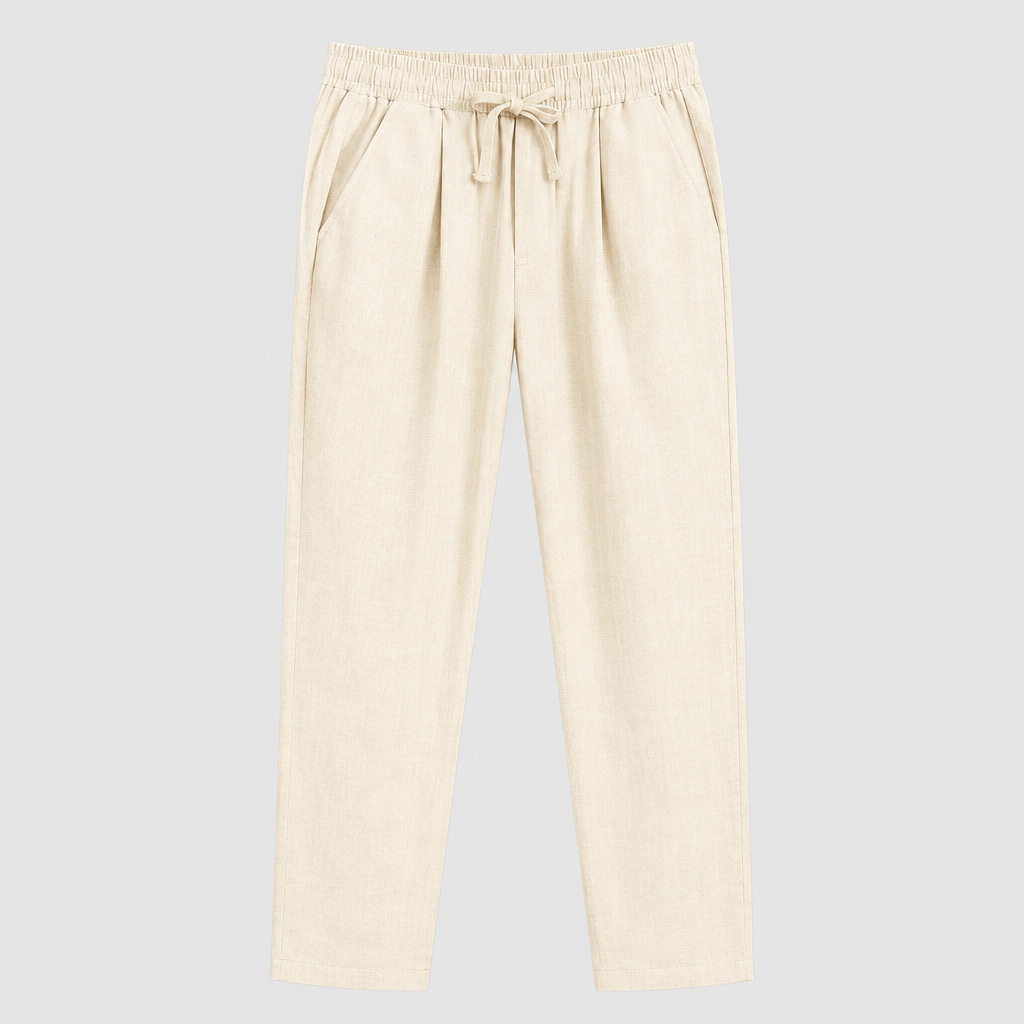 Pantalón Holgado para Hombre con Cintura Elástica y Cordón de Corte Relajado ,Un diseño cómodo y versátil para looks casuales de todos los días, su cordón en la cintura, una opción sencilla para combinar con camisetas y zapatillas.
