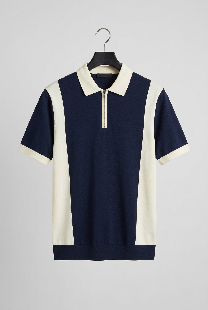 Camisa europea de moda para hombre Manga corta de verano Casual con cuello abatible Business Casual Poliéster transpirable