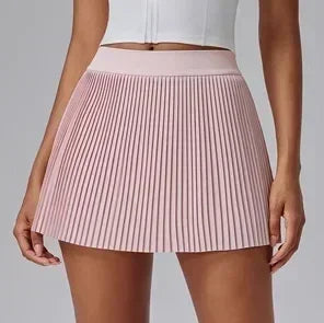 Falda deportiva Fitness Half-body Pleated Skirt Shorts