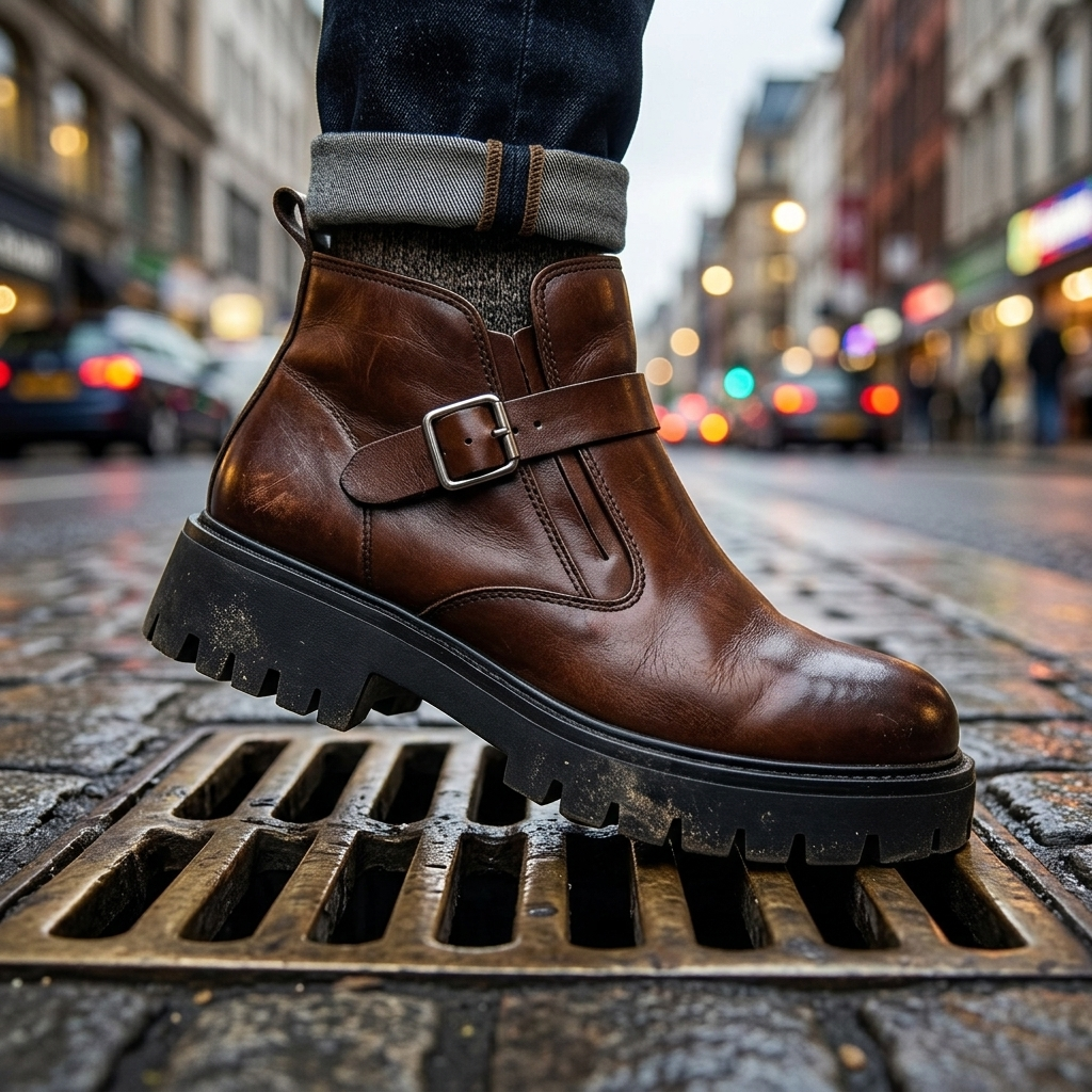 Hudson | Botas de piel con hebillas